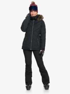 Roxy Quinn Snow Jacket 17 Roxy Quinn Snow Jacket -Slope Chic Roxy Essentials erjtj03272 quinnjk w kvj0 frt9