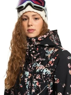 Roxy Jetty Women's Snow Jacket -Slope Chic Roxy Essentials erjtj03354 roxy w kvj5 frt4