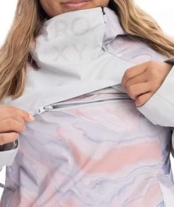 Roxy Ladies Chloe Kim Overhead Jacket 2022-2023 -Slope Chic Roxy Essentials roxy ladies chloe kim overhead jacket 2022 2023 ski pro 673316363