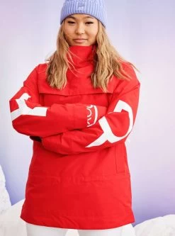 Roxy Ladies Chloe Kim Overhead Jacket 2022-2023 -Slope Chic Roxy Essentials roxy ladies chloe kim overhead jacket 2022 2023 ski pro 759017330
